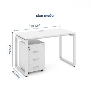 Ảnh sản phẩm Bàn chân vuông chữ U Erid 1m2 EU12T-T - 1