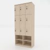 Ảnh sản phẩm Tủ locker gỗ 9 cánh 3 khoang LKG9C3K-Kệ giày