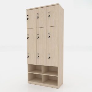 Ảnh sản phẩm Tủ locker gỗ 9 cánh 3 khoang LKG9C3K-Kệ giày
