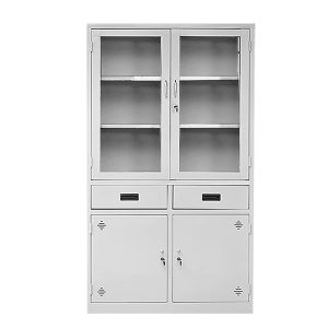 Ảnh sản phẩm Tủ sắt 2 cánh kính có ngăn kéo TSK-02