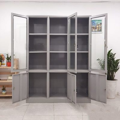Ảnh sản phẩm Tủ sắt 3 cánh kính TSK03 - 1