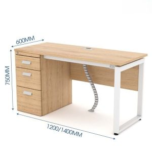 Ảnh sản phẩm Bàn chân vuông chữ U Erid 1m2 EU12YH - 7