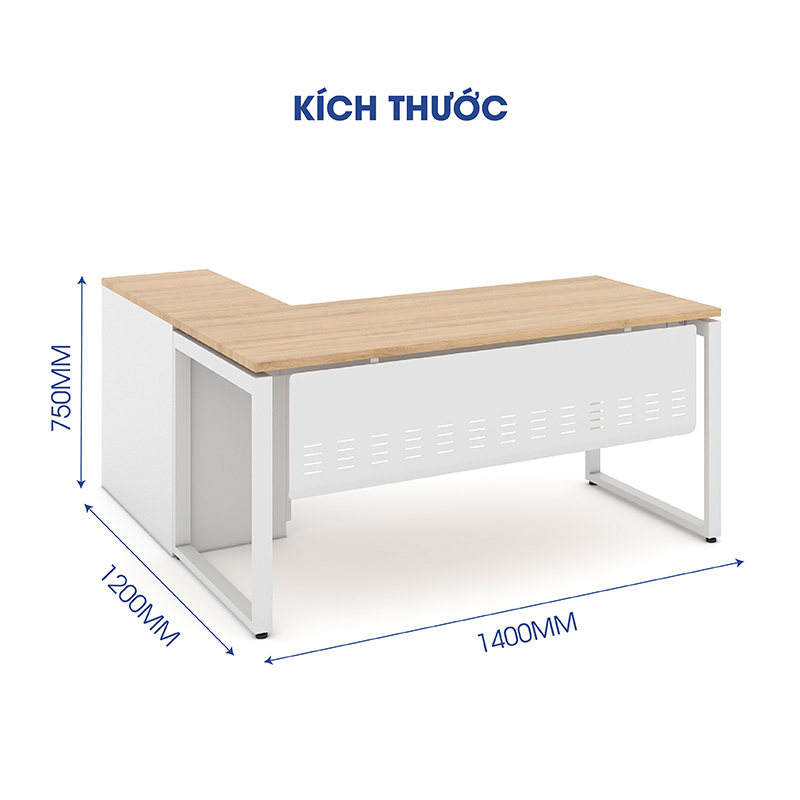 Ảnh sản phẩm Bàn chân vuông Erid 1m4 EU14LYS-HS-2 - 8