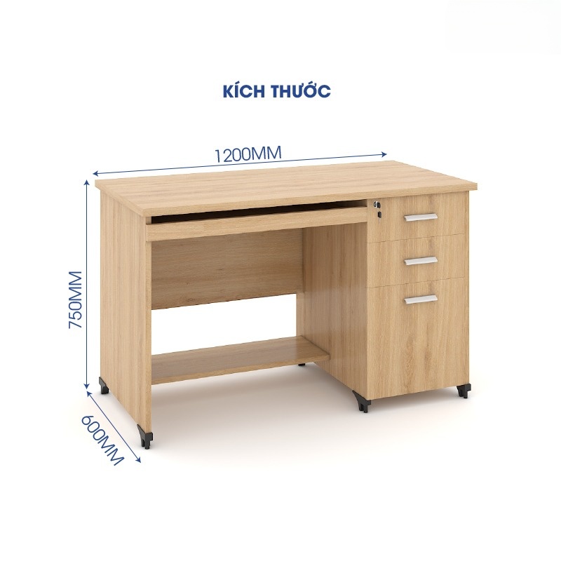 Ảnh sản phẩm Bàn văn phòng Classic 1m2 CL12HS-4 - 2