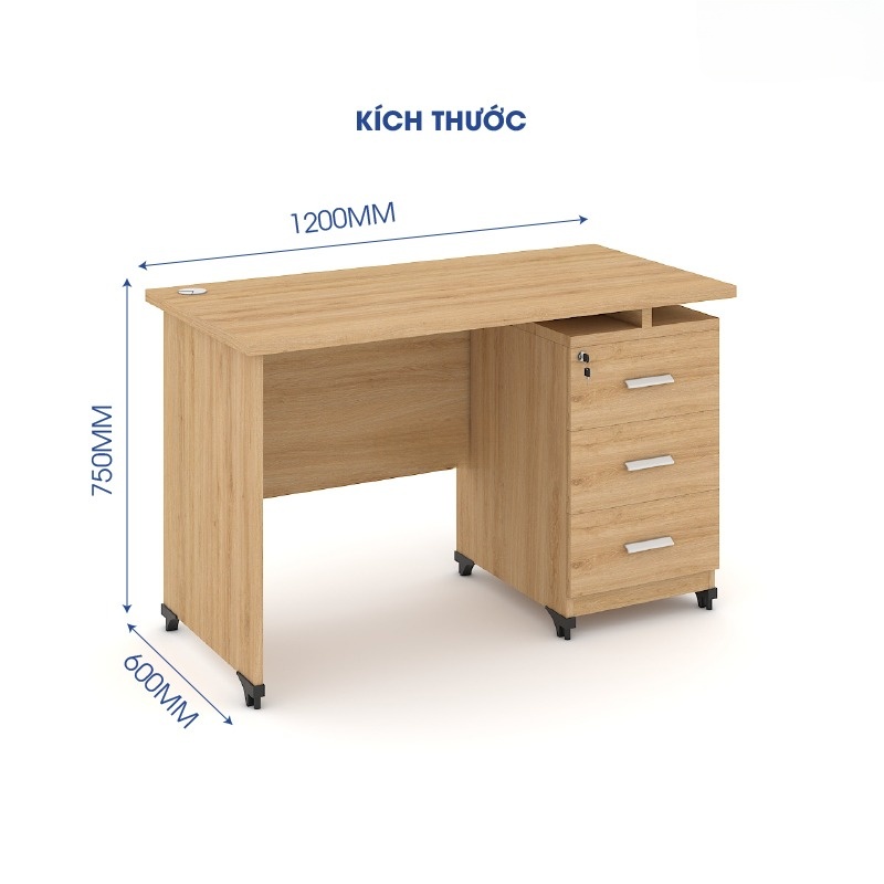 Ảnh sản phẩm Bàn văn phòng Classic 1m2 CL12HS-8 - 2