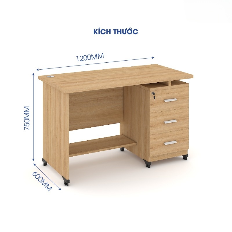 Ảnh sản phẩm Bàn văn phòng Classic 1m2 CL12HS-9 - 2