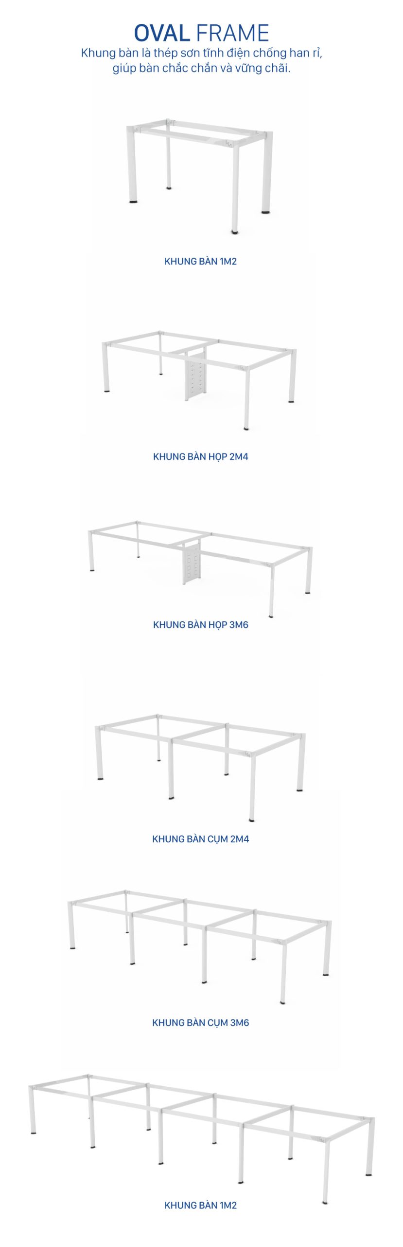 Ảnh mô tả sản phẩm - Bàn chân Oval 1m2 OV12Y-T