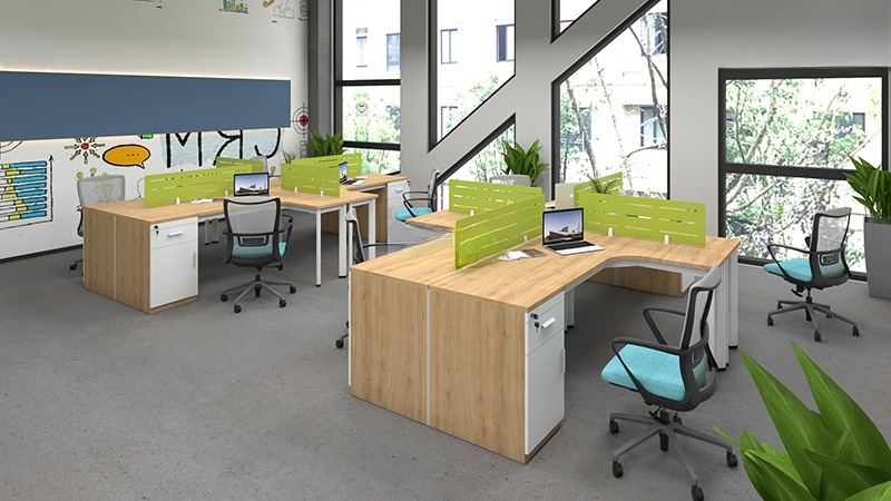 Ảnh mô tả sản phẩm - Bàn chân Oval chữ L 1m4 OV1412LY-N