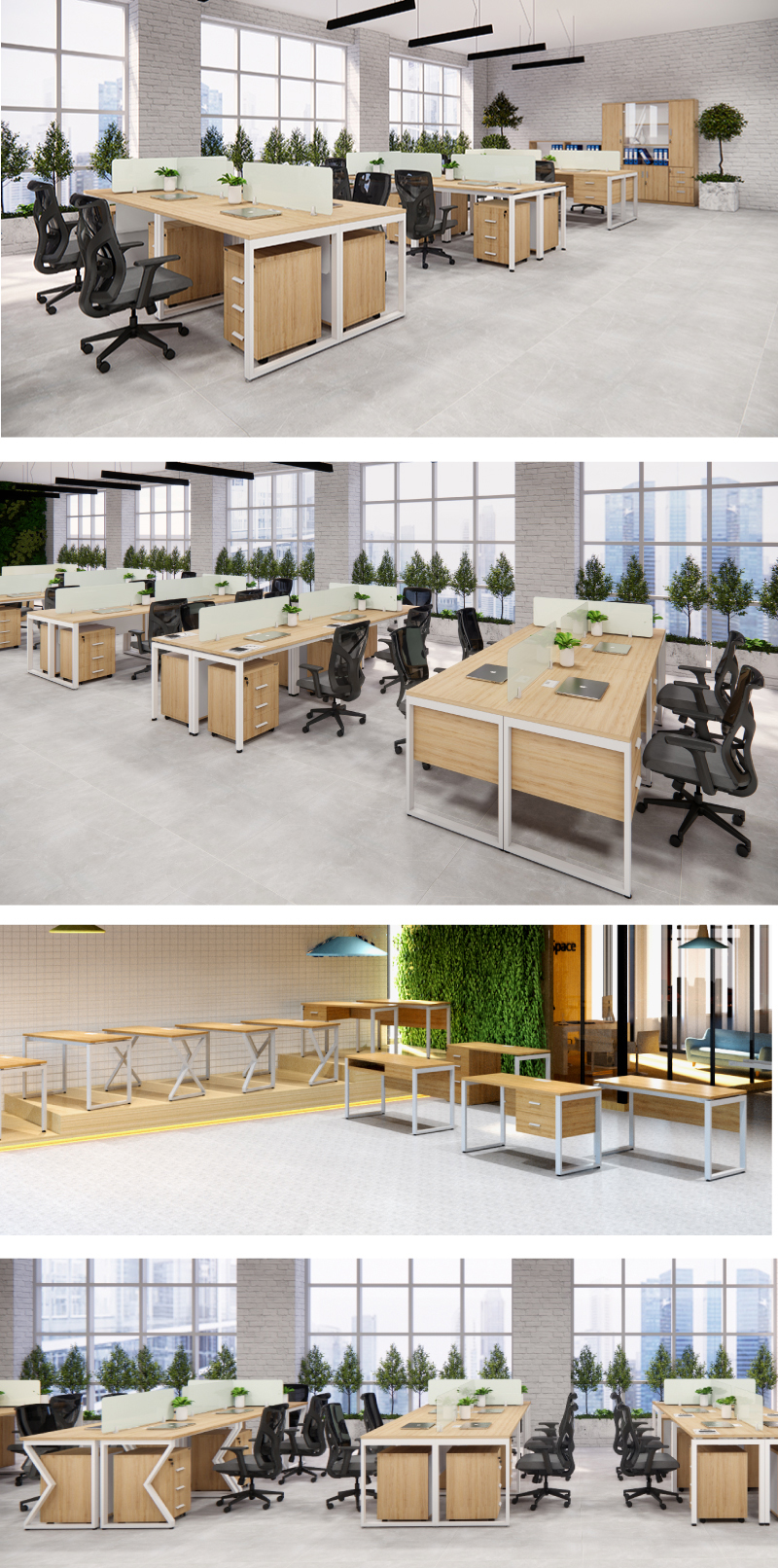 Ảnh mô tả sản phẩm - Bàn chân vuông chữ U Erid 1m2 EU12T
