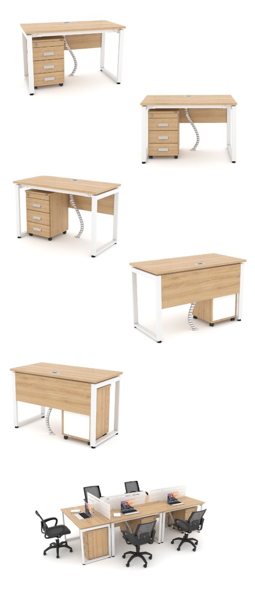 Ảnh mô tả sản phẩm - Bàn chân vuông chữ U Erid 1m2 EU12T-Y