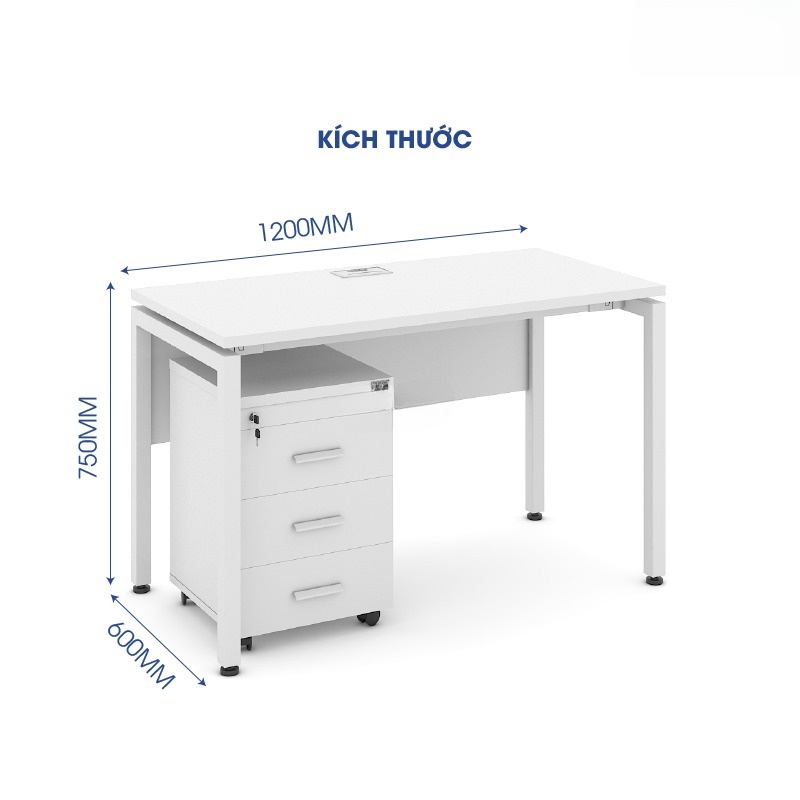 Ảnh mô tả sản phẩm - Bàn chân vuông Erid 1m2 EC12T-Y-T