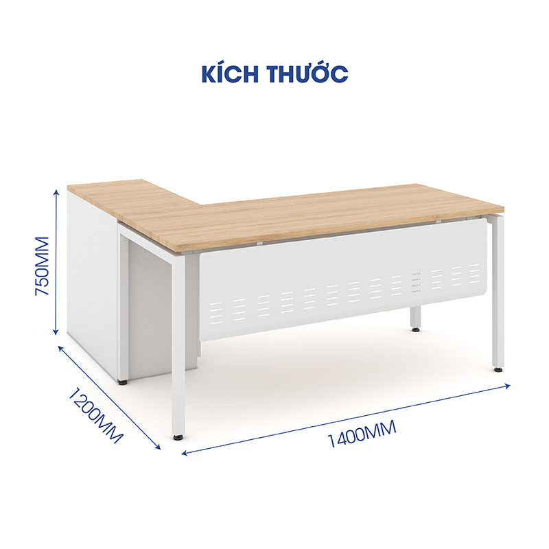 Ảnh mô tả sản phẩm - Bàn chân vuông Erid 1m4 EC14LYS-HS-2