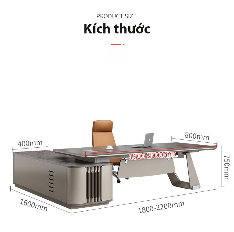 Ảnh mô tả sản phẩm - Bàn giám đốc hiện đại nhập khẩu Cassi Ảnh mô tả sản phẩm - Bàn giám đốc hiện đại nhập khẩu Cassi