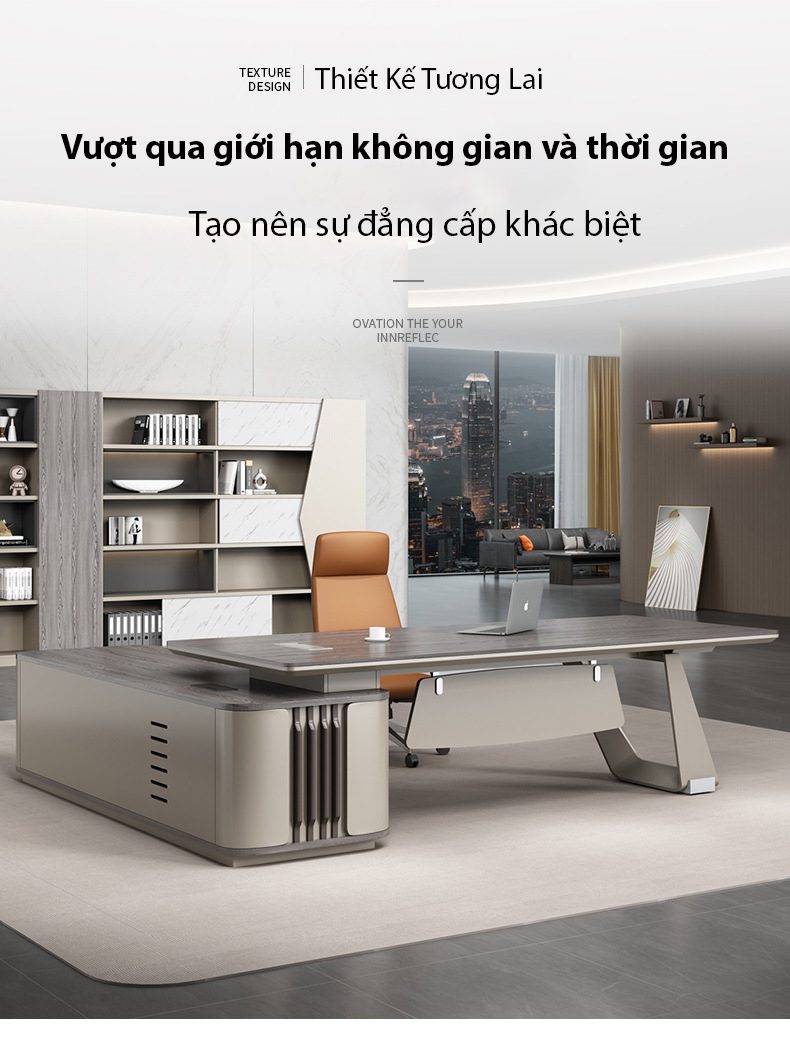 Ảnh mô tả sản phẩm - Bàn giám đốc hiện đại nhập khẩu Cassi Ảnh mô tả sản phẩm - Bàn giám đốc hiện đại nhập khẩu Cassi
