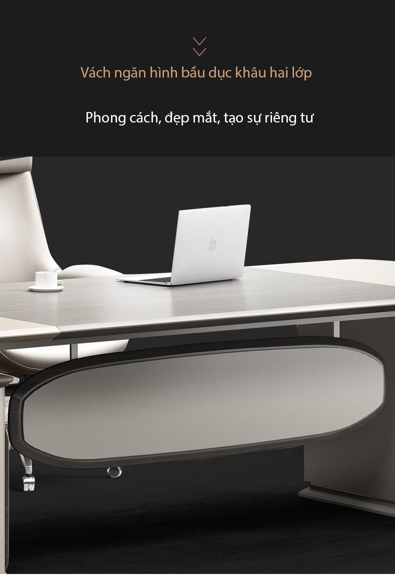 Ảnh mô tả sản phẩm - Bàn giám đốc hiện đại nhập khẩu EVEN Ảnh mô tả sản phẩm - Bàn giám đốc hiện đại nhập khẩu EVEN