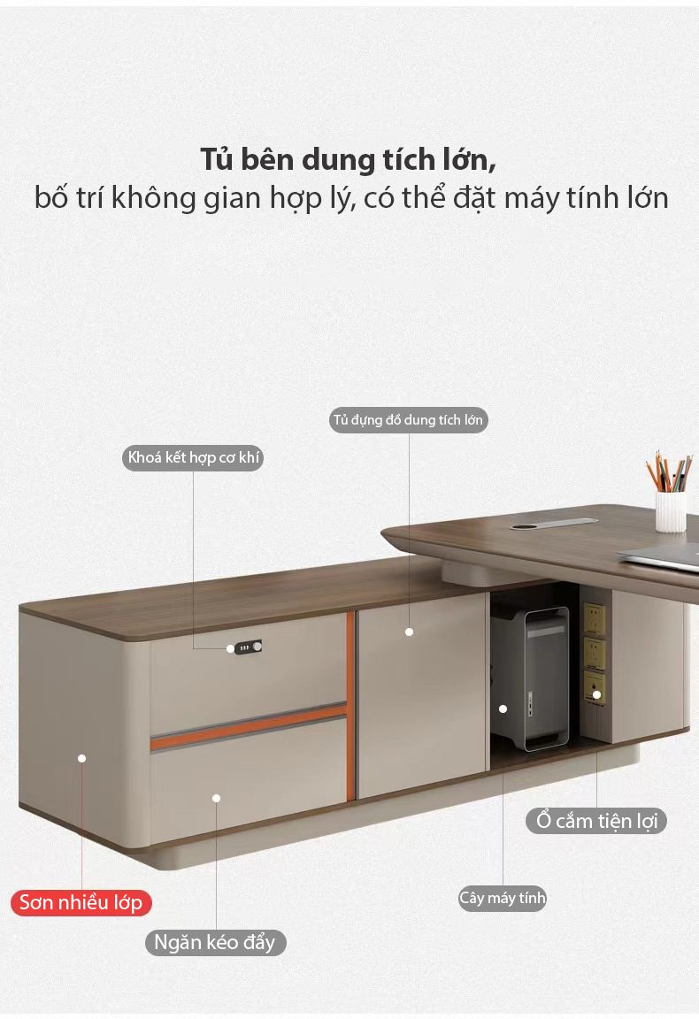 Ảnh mô tả sản phẩm - Bàn giám đốc hiện đại nhập khẩu STREAM Ảnh mô tả sản phẩm - Bàn giám đốc hiện đại nhập khẩu STREAM