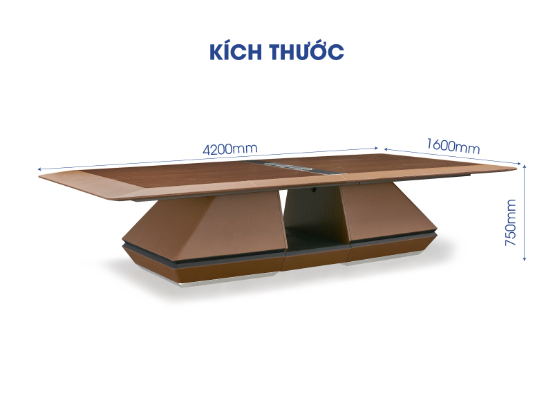Ảnh mô tả sản phẩm - Bàn họp Lusso 3m2 H-02-N