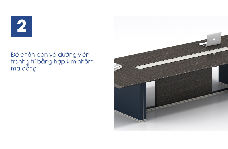 Ảnh mô tả sản phẩm - Bàn họp Lusso 3m6 SH01
