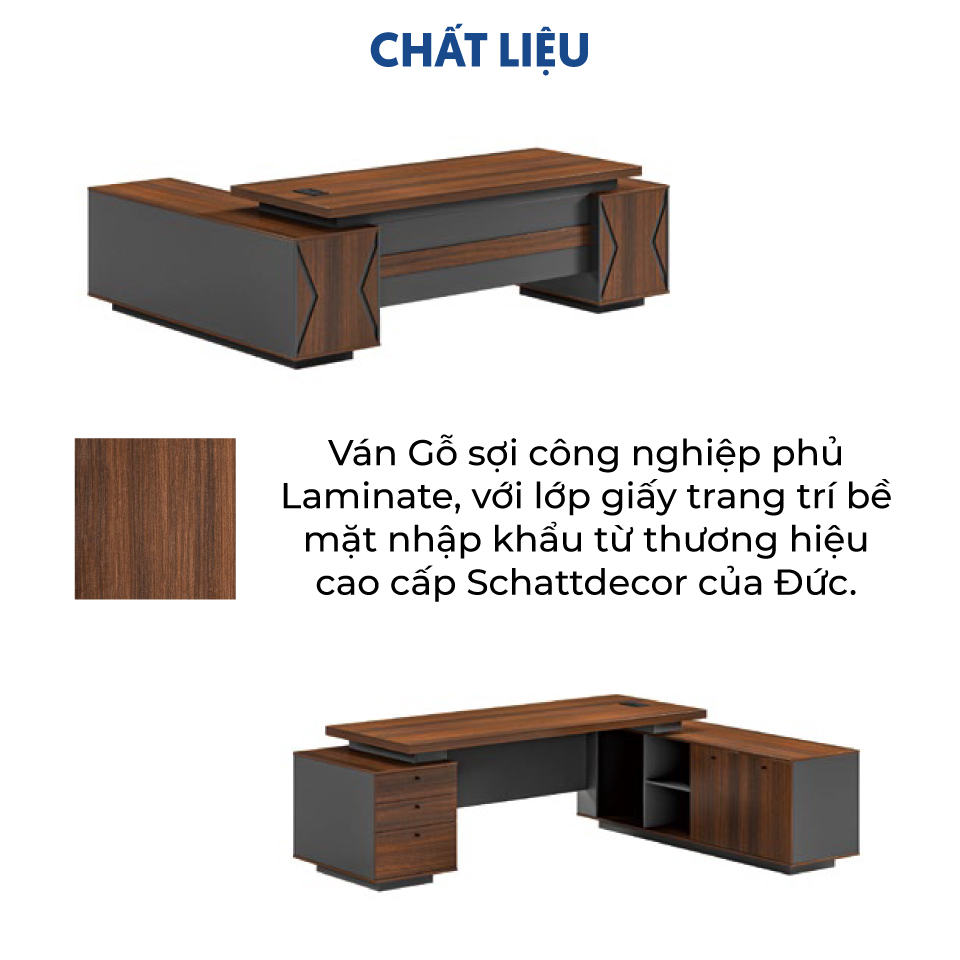 Ảnh mô tả sản phẩm - Bàn lãnh đạo 2m2 ORSI ORS-021-C905
