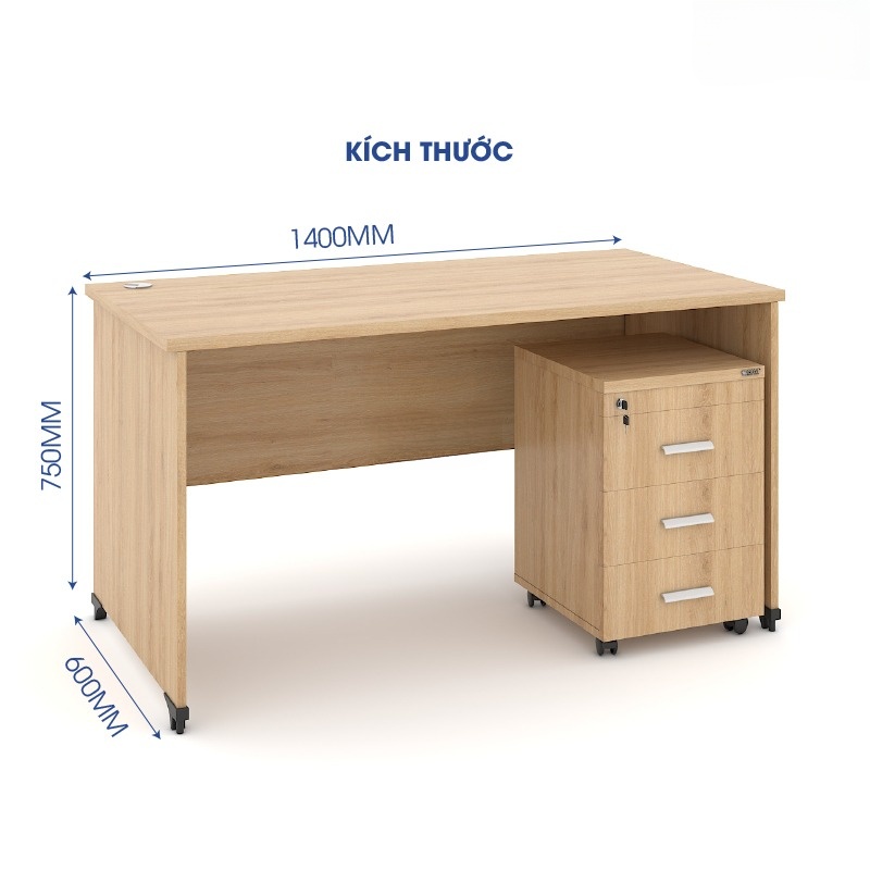 Ảnh mô tả sản phẩm - Bàn văn phòng Classic 1m4 CL14