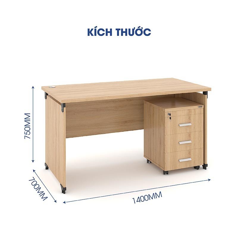 Ảnh mô tả sản phẩm - Bàn văn phòng Classic 1m4 CL14F