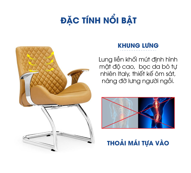 Ảnh mô tả sản phẩm - Ghế da Antlia AN-1107C