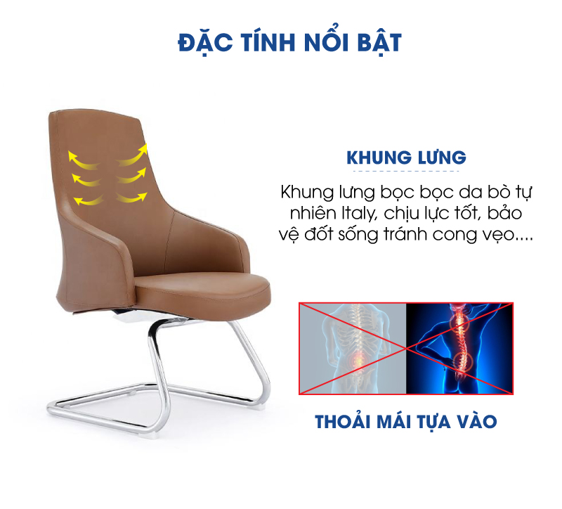Ảnh mô tả sản phẩm - Ghế da Antlia AN-1507C