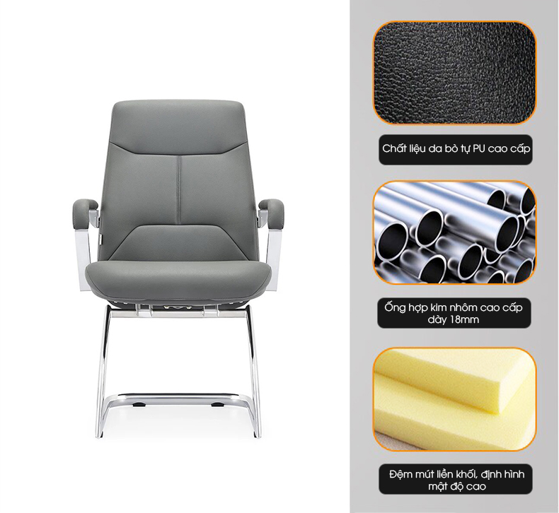 Ảnh mô tả sản phẩm - Ghế da Antlia AN-1601C