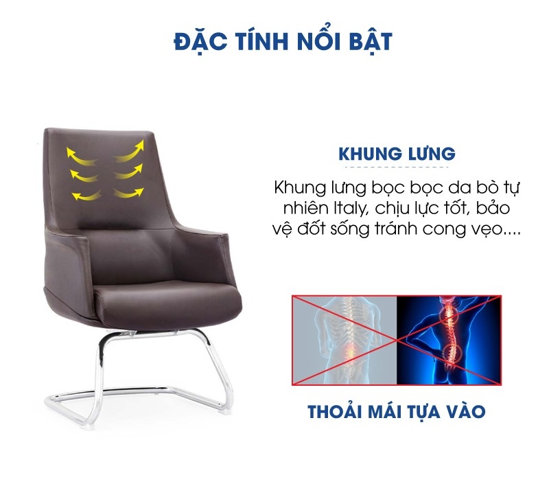 Ảnh mô tả sản phẩm - Ghế da Antlia AN-1603C