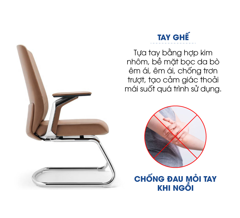 Ảnh mô tả sản phẩm - Ghế da Antlia AN-1802C-N