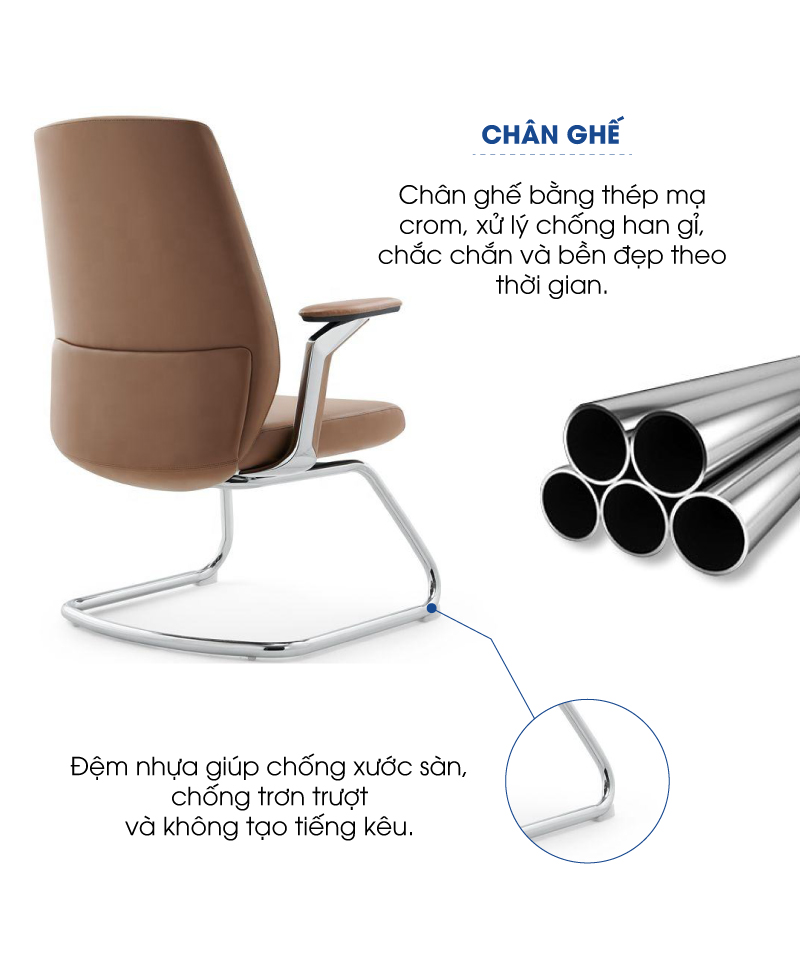 Ảnh mô tả sản phẩm - Ghế da Antlia AN-1802C-N