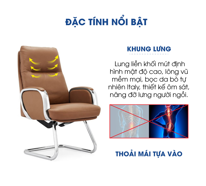 Ảnh mô tả sản phẩm - Ghế da Antlia AN-1815C
