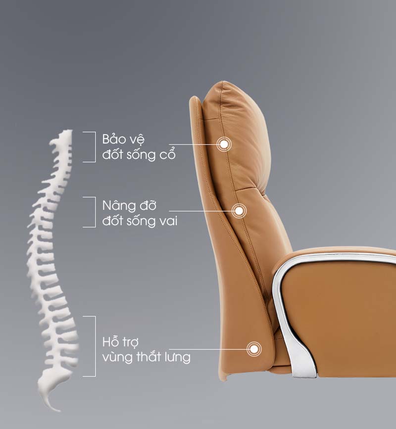 Ảnh mô tả sản phẩm - Ghế da Antlia AN-1815C
