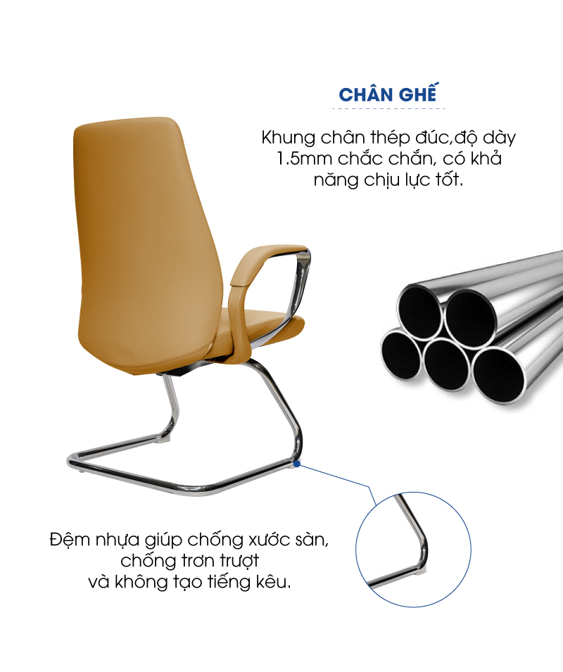 Ảnh mô tả sản phẩm - Ghế da Antlia AN-2106C