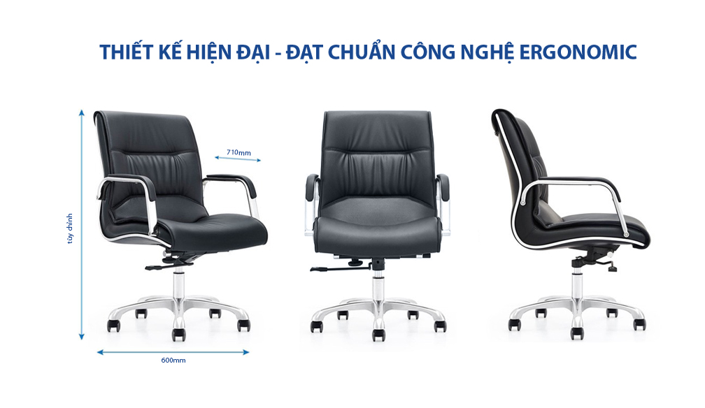Ảnh mô tả sản phẩm - Ghế da Antlia AN-322B