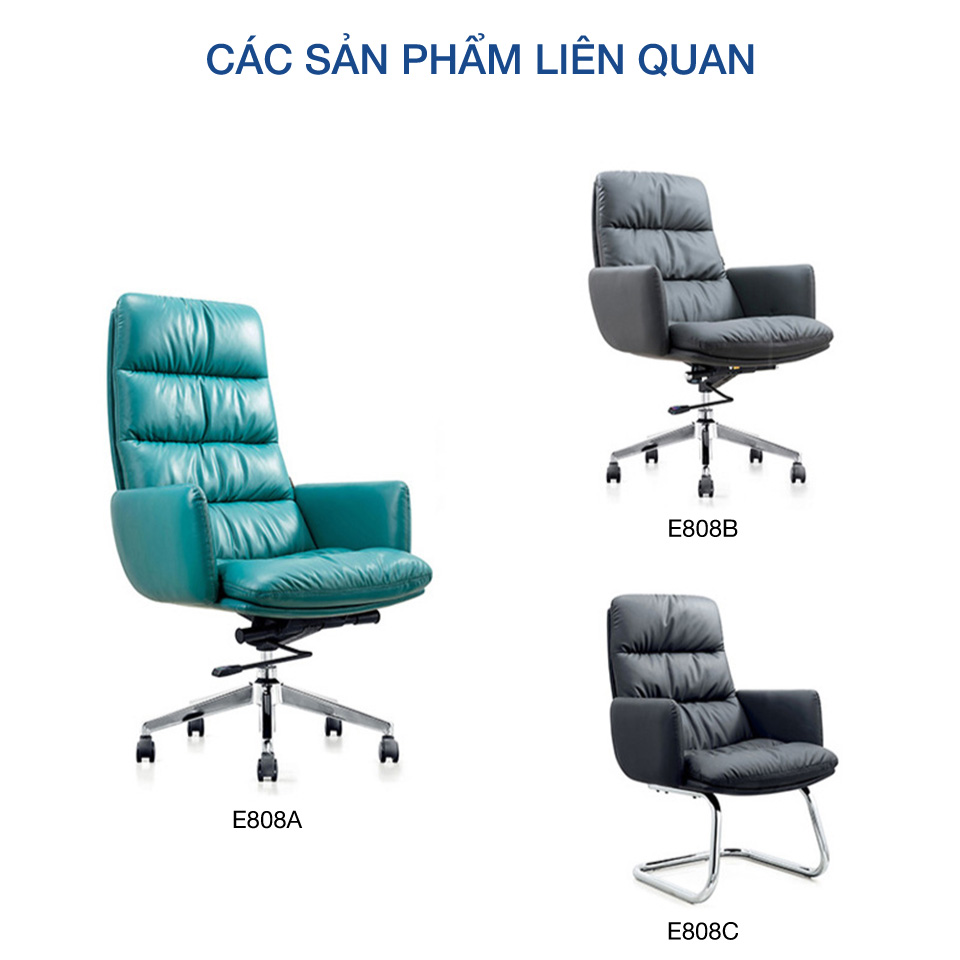 Ảnh mô tả sản phẩm - Ghế da Crux E808B