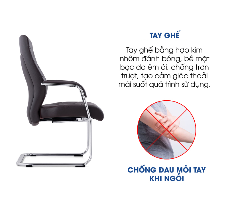 Ảnh mô tả sản phẩm - Ghế da FORNAX FN-2206C-N