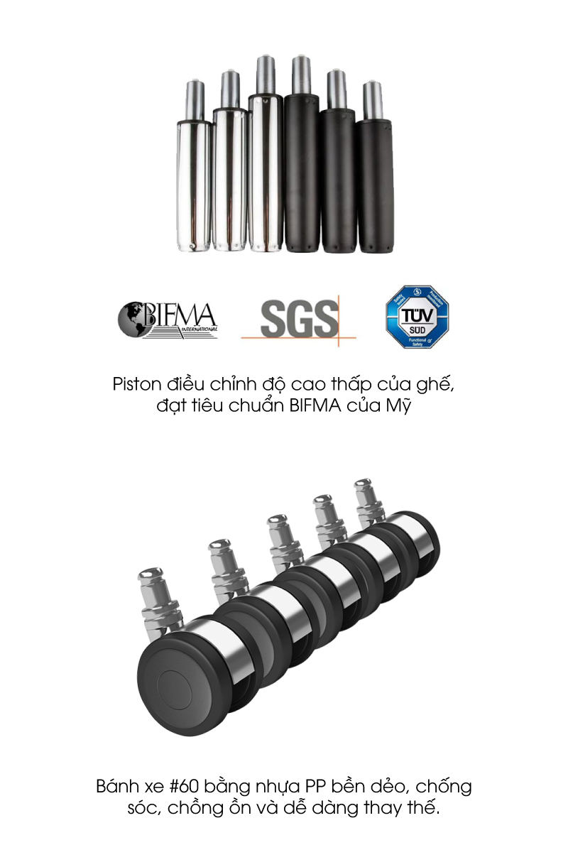 Ảnh mô tả sản phẩm - Ghế lãnh đạo da Antlia AN-001A