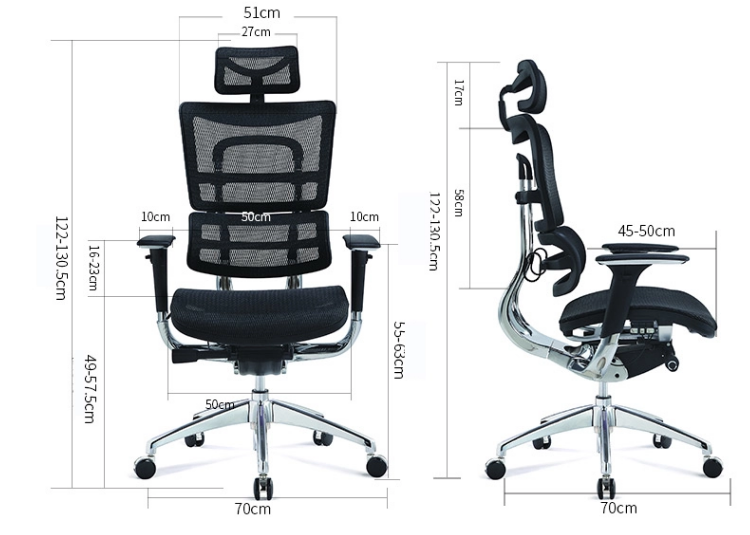 Ảnh mô tả sản phẩm - Ghế lưới công thái học Sagitta S801