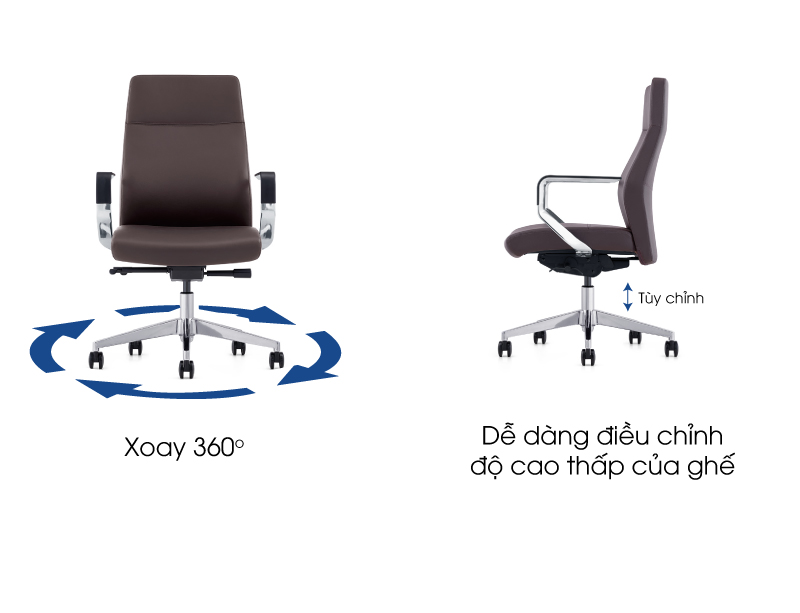 Ảnh mô tả sản phẩm - Ghế xoay da FORNAX FN-2218B