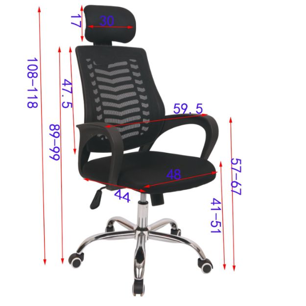 Ảnh mô tả sản phẩm - Ghế Xoay Lưới Trendy ZH503D