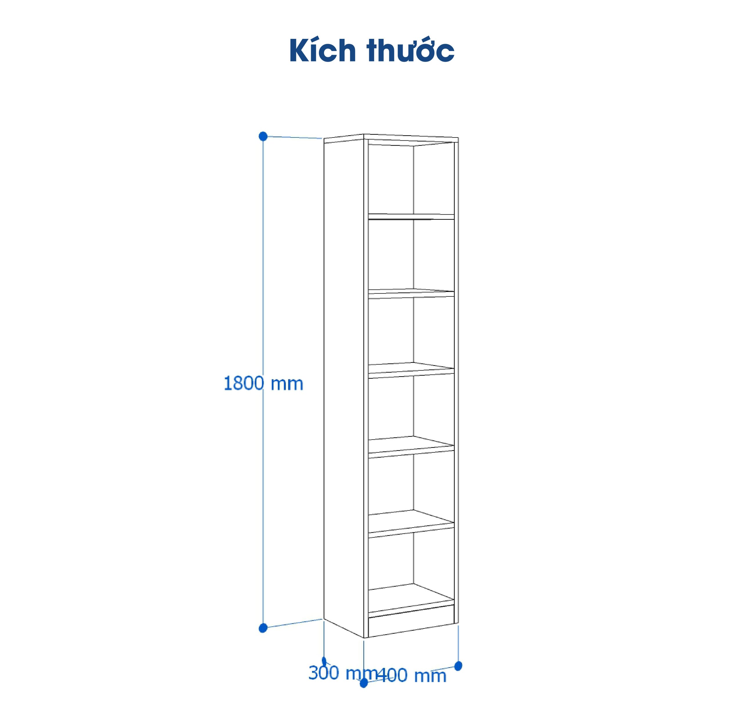 Ảnh mô tả sản phẩm - Kệ sách CL180-05