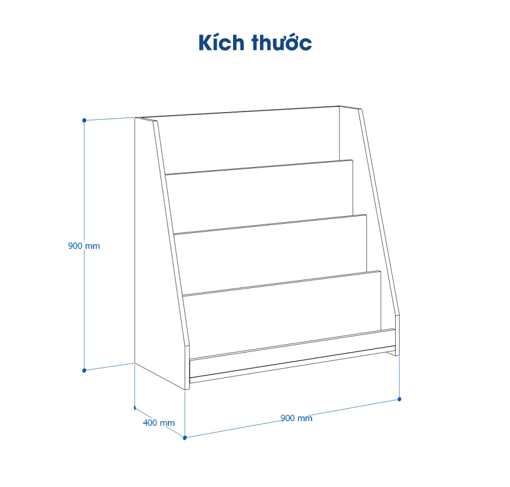 Ảnh mô tả sản phẩm - Kệ sách CL90-05