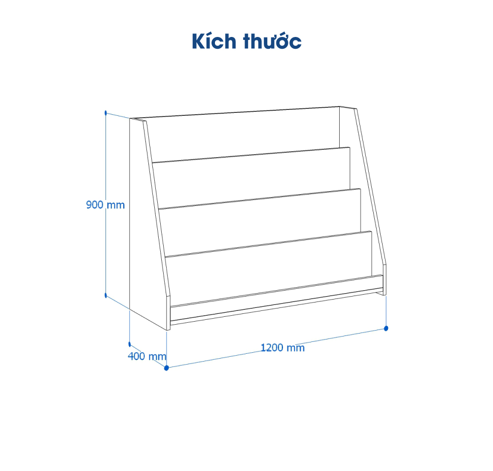 Ảnh mô tả sản phẩm - Kệ sách CL90-06