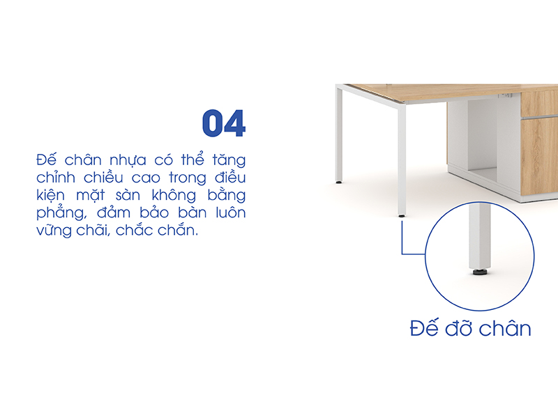 Ảnh mô tả sản phẩm - Module bàn 2 người 1m2 Erid EC1212-TP7-1