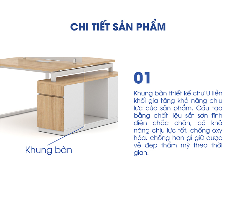 Ảnh mô tả sản phẩm - Module bàn 2 người 1m2 Erid EU1412-TP7