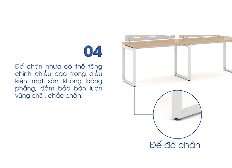 Ảnh mô tả sản phẩm - Module bàn 2 người Erid EU2406
