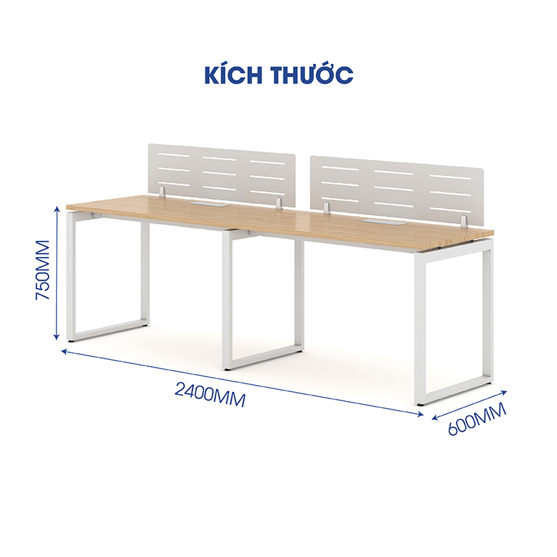 Ảnh mô tả sản phẩm - Module bàn 2 người Erid EU2406