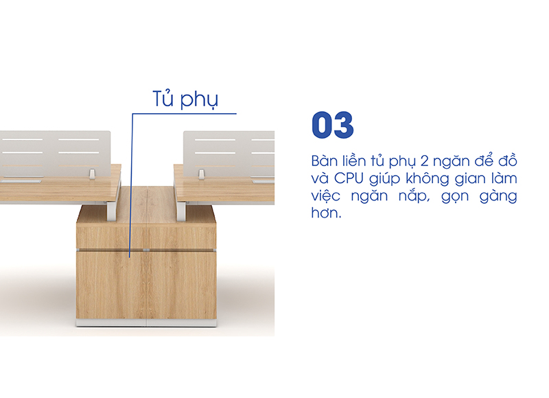 Ảnh mô tả sản phẩm - Module bàn 4 người 2m8 Erid EC2812-TP7