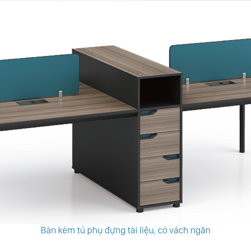 Ảnh mô tả sản phẩm - Module bàn 4 người Lotus LT-03W2712